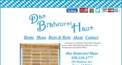 Desktop Screenshot of dasbratwursthaus.com